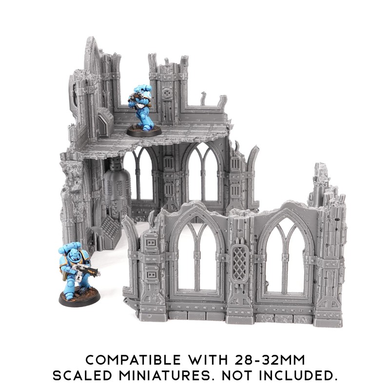 Sci-Fi Ruin Set 1 Bundle (2 Sets) - Modular Sci-Fi