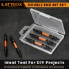 5PCS T20-T25 Impact Double End Security Torx Bit Set, LATTOOK