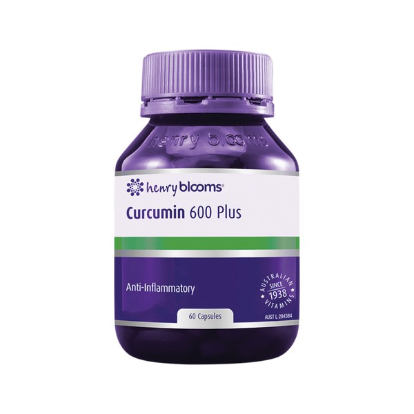 Henry Blooms Curcumin 600 Plus 60 Capsules