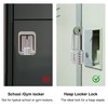 Puroma 2 Pack 2.6 Inch Long Shackle Combination Lock 4