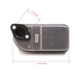 TECUMSEH 32401 MUFFLER H70, HH60, HH70, HSK70, AM33478, __#rock_digger