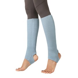JK Home 43cm Long Warm Comfortable Footless Knitted Yoga Socks, Ankle Cuffs Heaters Knit Crochet Women Girls Leg Warmers, Chunky Boot Cuffs Women's Gaiters for Dance