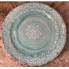 Cynthia Rowley Melamine Dinner Plates Blue Medallion Swirl Cynthia Rowley