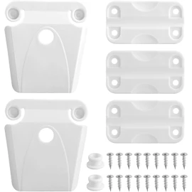 Cooler Hinge and Latch and Screws Kit, High Strength Cooler Latch Replacement Parts. Ice Chest Plastic Hinges, Latch Posts, and Screws. for Ice Cooler.
