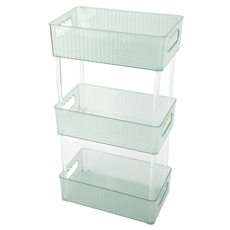 Acrylic Bathroom Storage Rack 3 Tiers Bathroom Counter Organizer Countertop
