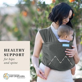 Moby Wrap Baby Carrier | Evolution | Baby Wrap Carrier for Newborns & Infants | #1 Baby Wrap | Baby Gift | Keeps Baby Safe & Secure | Adjustable for All Body Types | Perfect for Mom & Dad |