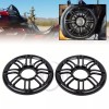 Unbranded Motorcycle Black 3D Rear Speaker Grill Cover For Harley