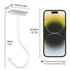 Josmimic White Banana Hanger Hook Under Cabinet: Adhesive Banana Holder,