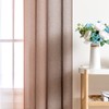 MIULEE Set of 2 Voile Curtains, Two-Tone Curtains with Eyelets,