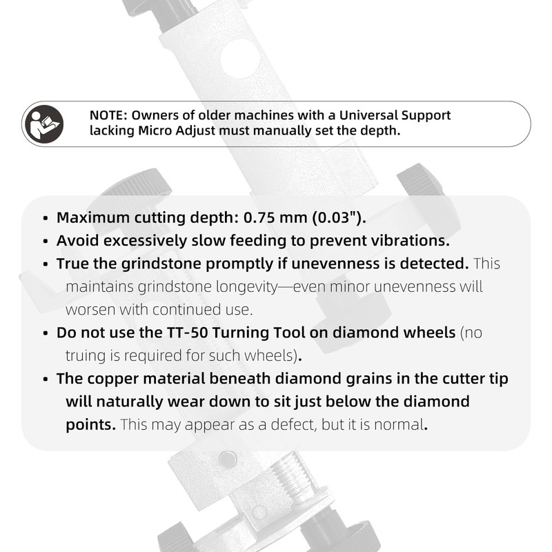 DCOMA Grindstone Truing and Dressing Tool Compatible with Tormek TT-50,