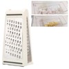 Box Grater, Cheese Grater Double Sided Removable Container Food Grater