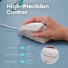 perixx PERIMICE-513W Wired Vertical USB White Mouse - 6 Buttons