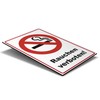 'Sign "No Smoking 300 X 200 mm, Stable Aluminium/Dibond –