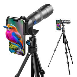 APEXEL Smartphone Telephoto Lens, 50x, Monocular Smartphone, High Magnification, High Magnification, High Quality, Clear and Beautiful Photos, Lightweight, Easy to Hold, Smartphone Lens Compatible