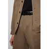 Boss Men's Carmello Belt made of Vegetable-tanned Leather with Metal