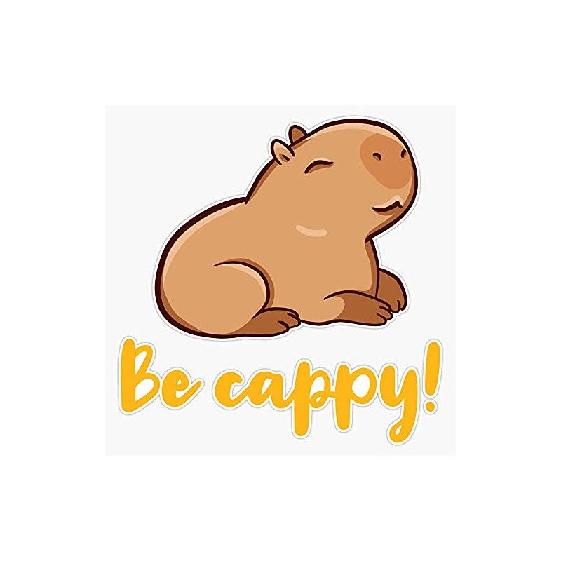 Magnet Be Cappy! Like A Capybara Magnet Bumper Sticker Car