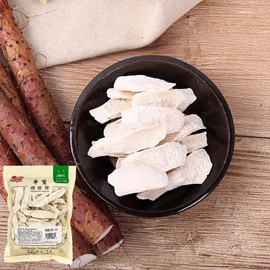 Sweet Post Dried Chinese Yam Slice - Wild Yam Root for Natural Health Herbal Tea,Congee and Soup Ingredients shanyao 铁棍山药 山药干 山药片 煮粥煲汤 16OZ