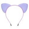 Cute Plush Cat Ears Headband (Purple, One size)