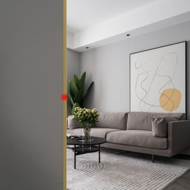 Awvob Golden Wall Corner Protector, 4Pcs, Length 35.4in, Width 0.79in - Self Adhesive Metal Corner Protector for Aluminum Trim molding, Cabinet Edge Guard, Easy to Install