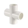 sourcing map PVC Pipe Fitting 4 Way Cross Schedule 40