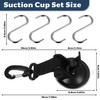 Pack of 4 Suction Cup Hooks, Vacuum Suction Hooks, Extra