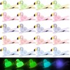 Luinabio 30 Pcs Flamingo Mini Hair Clips Glow Hairpin for
