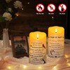 Electronic Flameless Candle - Realistic Wax Memorial Candle with Remote