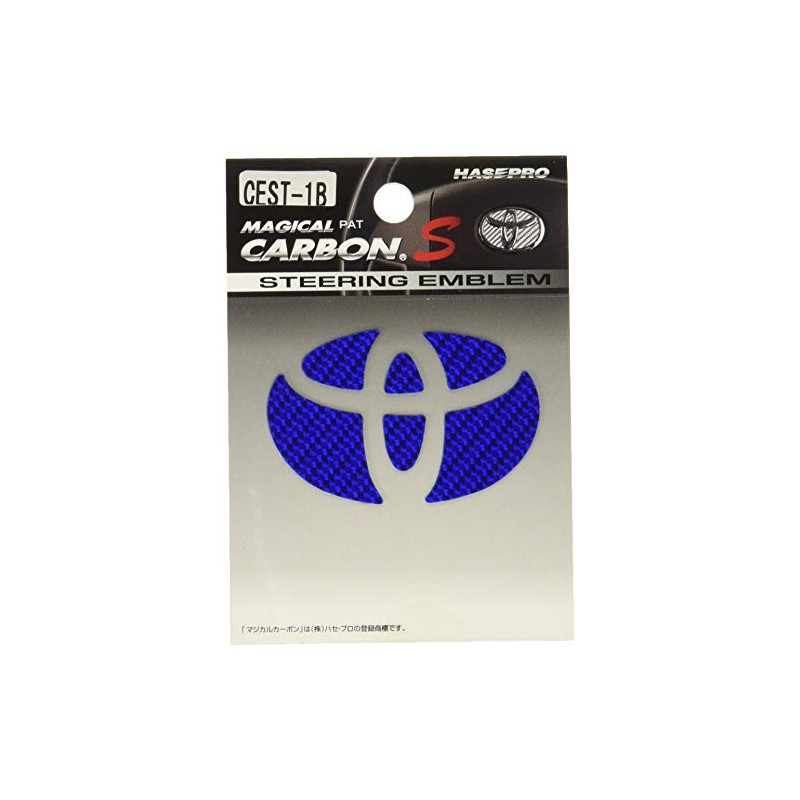 Hasepro (hase・puro) mazikaruka-bon [Steering Emblem] (Blue) Aqua/Toyota Alphard/Vellfire/Prius Cest –
