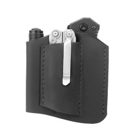 1791 EDC Pocket Organizer, Everyday Carry Pocket Pouch fits 3 Tools Including Knives, Multitools, Flashlight. American Leather. EDC Tool Pouch Carrier