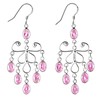 Franki Baker Pretty Pink Cubic Zirconia Gemstone Chandelier & Sterling
