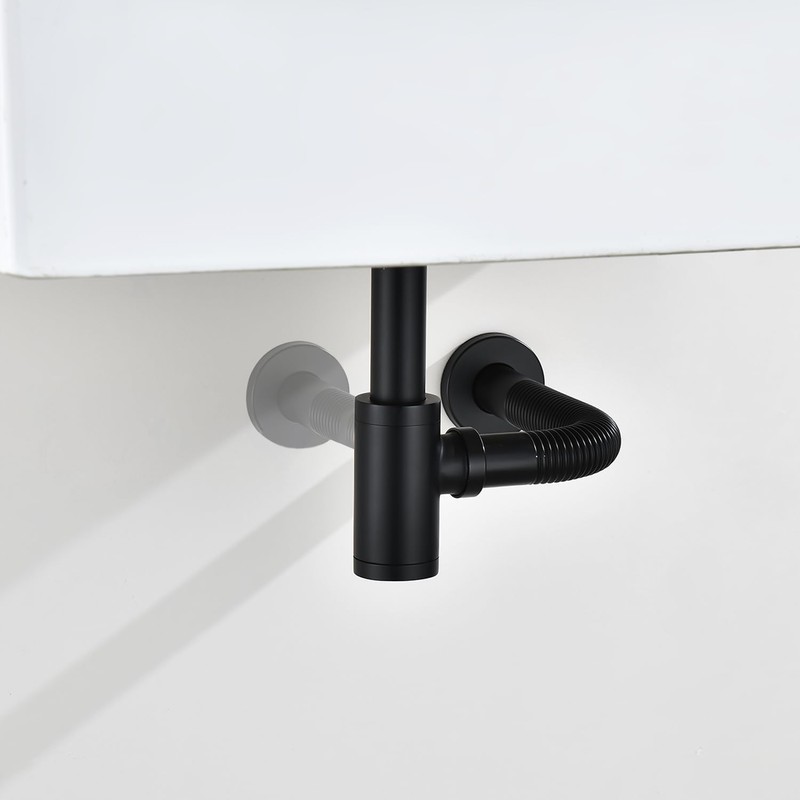 GORDEE Bathroom Sink P-Trap Drain, Adjustable 1-1/4 Bottle P Trap