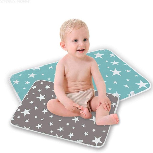 Rvtkak Cot Bed Mattress Protector, 2pcs Waterproof Baby Crib Pad, Leak Proof Infant Mattress Pad Soft Baby Mat, Travel Cot Mattress, Bed Mats for Kids