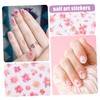 NOLITOY Nail Art Sticker Stickers 8 Sheets Flower Decals Semi
