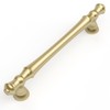 Amerdeco 10 Pack Brushed Gold Cabinet Pulls 5 Inch(128mm) Hole