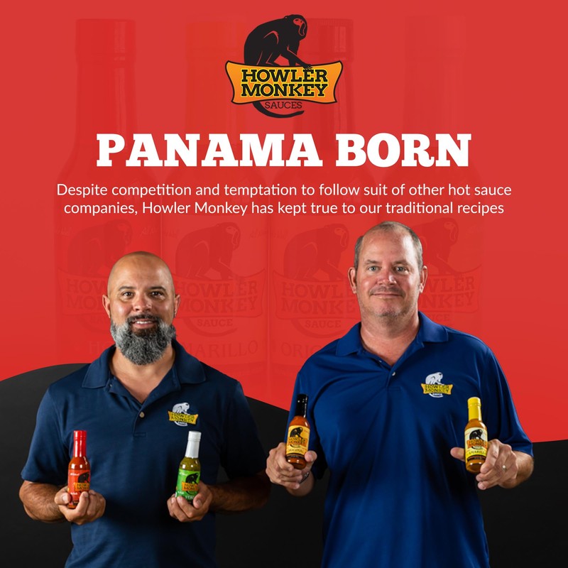 Howler Monkey Sauce Hot - Panamanian Hot Sauce with Aji