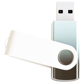 1 Pack Black-Silver 2GB USB Flash Drive Gradient Color USB 2.0 Memory Stick Wholesale Bulk Swivel Design Thumb Drive for Data Storage