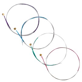 SAVITA 2 Sets 4/4 Violin Universal String Classic Violin Silver String (GDAE) Steel Core with Nickel-Plated Ball Head