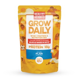 Healthy Heights Grow Daily Kids Protein Drink Mix (Vanilla) - High Protein Shake for Boys 10+