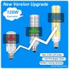Megereet Updated Dimmable JDE11 120V 100W 120W Halogen Mini Candelabra