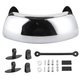 Espejo retrovisor universal para motocicleta Aramox, montaje en pantalla de viento ajustable de gran angular de 180 grados, espejo de seguridad que elimina el punto ciego