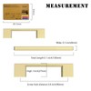Amerdeco 10 Pack Brushed Gold Cabinet Pulls 3-3/4 Inch(96MM) Hole