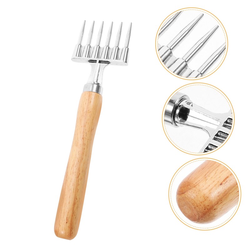 MAGICLULU 4pcs Aluminum Ice with Wood Handle Versatile Ice Tool