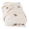 Multifunctional Baby Stroller Storage Bag Zipper Embroidery Reusable Handbag Nappy