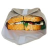Reusable Sandwich Wrap in Natural Linen with Food Grade Washable,