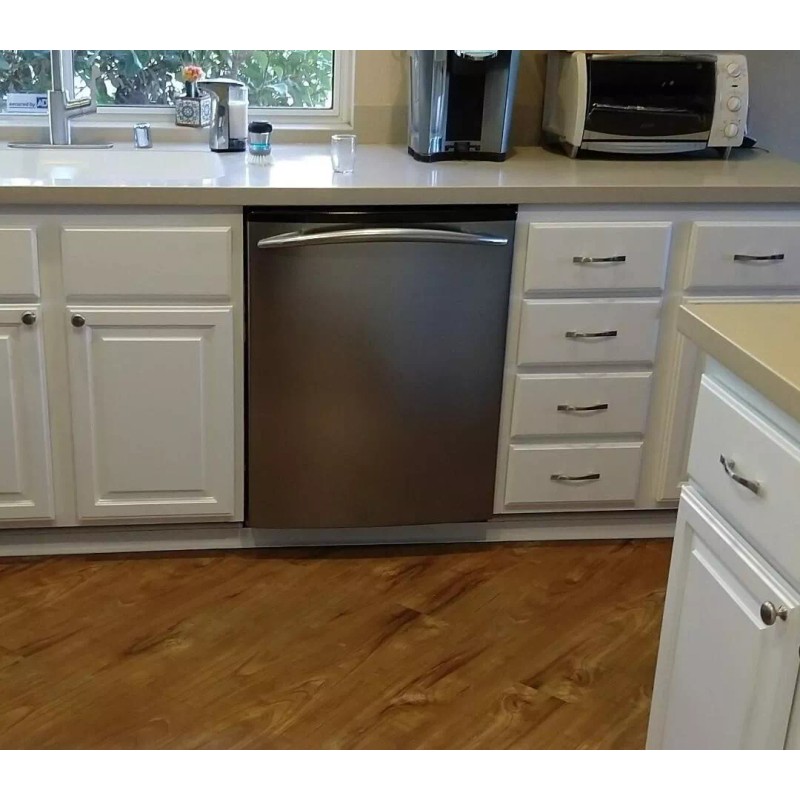 EZ FAUX DECOR Stainless Steel Refrigerator Door Panel Wrap Cover