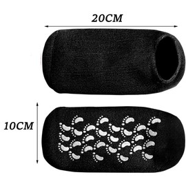 Gel Socks, Moisturizing Socks, Soft Moisturizing Gel Socks for Repairing and Softening Dry Cracked Feet Skins, Gel Lining Infused with Essential Oils (1Pair Blue)