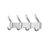 MEIJO Stainless Steel Coat Hook, Wall Coat Hook with 4