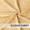ELKCA Gold Chenille Waterfall Valance for Living Room, Single Hollow