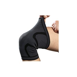 Elastic Knee Support Compression Brace Sleeve For Sports Joint Pain Arthritis (XL (48cm-55cm))