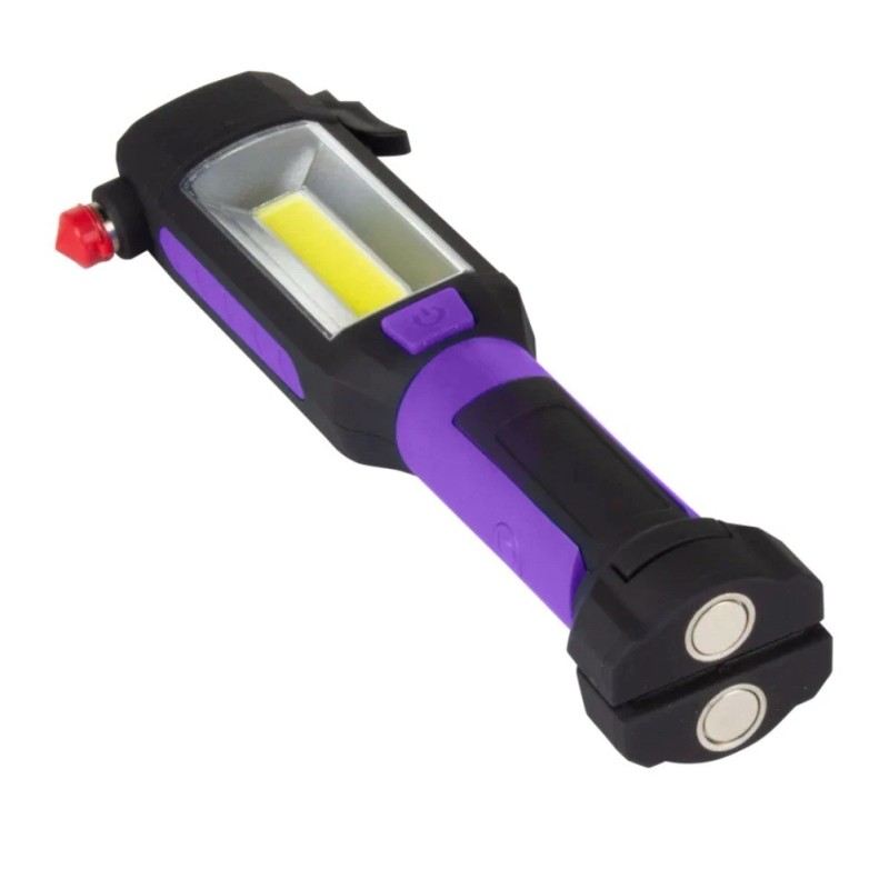 SecureBrite 9-in-1 Emergency Auto Tool with Flashlight, Black